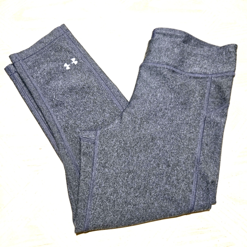 Under Armour Capri Leggings XS Womens Grey 26" Total Length